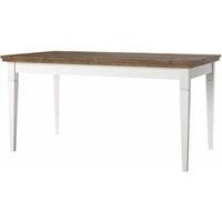 Evora 160-240 Cm Extending Dining Table - White/Oak