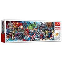 Trefl 29047 Tritt dem Universum bei, Marvel Avengers 1000 Teile, Panorama, Premium Quality, für Erwachsene und Kinder ab 12 Jahren Puzzle, Coloured