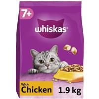 Whiskas 7+ Dry Senior Cat Food With Chicken, 1.9kg