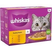 Whiskas 1+ Poultry Feasts in Jelly - 12 x 85g