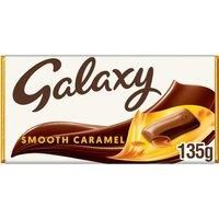 Galaxy Smooth Caramel & Milk Chocolate Block Bar Vegetarian 135g