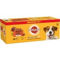 PEDIGREE Adult Dog Food Pouches Mixed Selection in Jelly 40 x 100 g Mega Pack