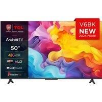 TCL 50V6BK 50-inch 4K Ultra HD, HDR TV, Smart TV Powered by Android TV (Dolby Audio, Voice Control, Compatible with Google Assistant)