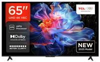 TCL 65V6C-UK 65" 4K Ultra HD, HDR TV, Smart TV Powered by Google TV (Dolby Audio, Voice Control, compatible with Google assistant, Chromecast built-in, 2025 New Model)