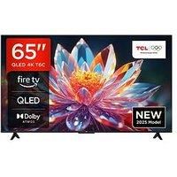 TCL 65T6C-UK 65” QLED 4K HDR TV, Fire TV (Smart TV with Dolby Vision & Atmos, HDR10+, Press & Ask Alexa, 2025 New Model)
