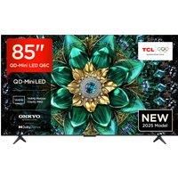 TCL 85Q6C-UK QD-Mini LED TV, 4K HDR Premium 1000nits, Smart TV Powered by Google TV (Dolby Vision IQ & Atmos, Matte HVA Panel, Onkyo 2.1 Sound System, 144Hz Motion Clarity Pro, 2025 New Model)