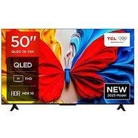 TCL 50S5K-UK – 50” Full HD Smart QLED Direct LED TV with Android TV? & HDR - Compatible with Google Cast & Google Home, Slim Design