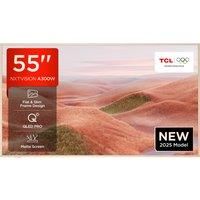 Tcl 55A300W Nxtvision, 55 Inch, Qled, 144Hz, Ai Art Matte Display With Dolby Atmos