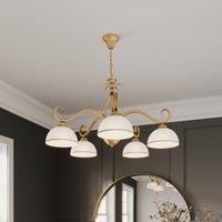 EMIBIG LIGHTING Wivara 5 pendant light, 5-bulb, gold