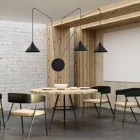 EMIBIG LIGHTING Ramo pendant light, three-bulb, black