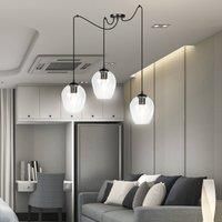 EMIBIG LIGHTING Starla hanging light, decentralised, 3-bulb, clear