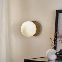 EMIBIG LIGHTING Minerva K1 wall light with black metal rim
