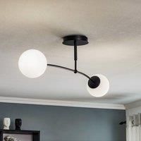 EMIBIG LIGHTING Pregos 2 ceiling light, 2-bulb, black