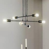 EMIBIG LIGHTING Multipo 6 pendant light six-bulb, black