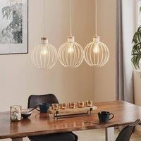 EMIBIG LIGHTING Barbado hanging light, three-bulb in white