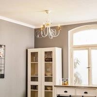 EMIBIG LIGHTING Foreman 3 chandelier three-bulb, white/copper