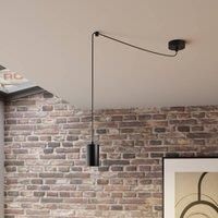 EMIBIG LIGHTING Speed hanging lamp, black, one-bulb