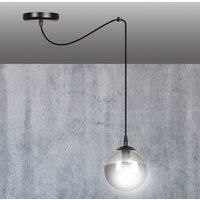 EMIBIG LIGHTING Glassy pendant light 1-bulb decentralised graphite