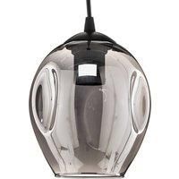 Euluna Starla pendant lamp one-bulb, graphite glass