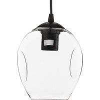 EMIBIG LIGHTING Starla pendant lamp one-bulb clear glass lampshade