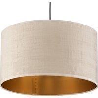 EMIBIG LIGHTING Jari hanging light fabric 1-bulb, white-gold