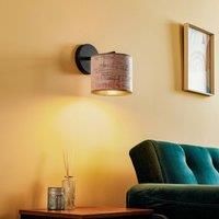 EMIBIG LIGHTING Jari wall lamp fabric, rose-gold