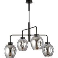 EMIBIG LIGHTING Lukka pendant light, four-bulb, black/graphite