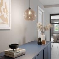 Euluna Cubus hanging light, one-bulb, amber