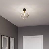 TK Lighting Alambre ceiling light 1-bulb, gold/black