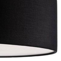 Euluna Rondo ceiling light, black, 50 cm