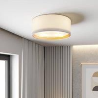 TK Lighting Bilbao ceiling light, 45 cm, white/gold
