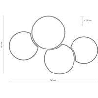 Euluna Mona ceiling light 4-bulb, white