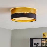Hilton ceiling light, black/gold, 45 cm