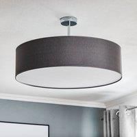 Euluna Rondo semi-flush ceiling light, grey 60cm