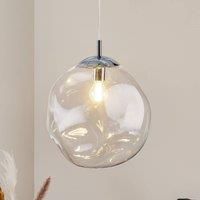 TK Lighting Sol glass hanging light 35 cm chrome/transparent