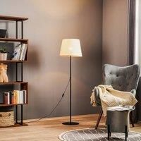 Euluna Chicago floor lamp with a linen lampshade