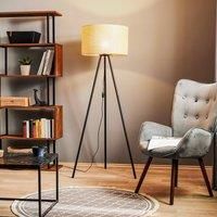 TK Lighting Juta floor lamp with tripod frame