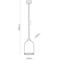 Euluna Satipo glass pendant light, 1-bulb, amber