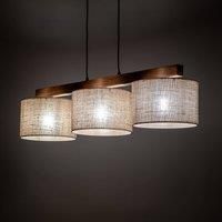 Euluna Juta pendant light, 3-bulb, linear