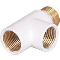 Terma T-Piece Dual Fuel Conversion Towel Rail Warmer Element Radiator White