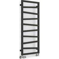 Terma Zig-Zag Black Flat Towel Warmer (W)500mm X (H)1070mm