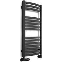 Terma Heated Towel Rail, Dexter 860/400, RAL 9005 (Matt) Black