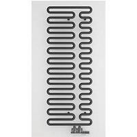 Metallic Black Modern Designer Heated Towel Rail 1244mm x 465mm