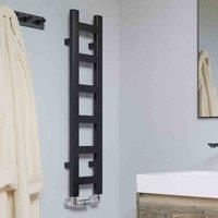 Terma Easy Matt Black Heated Towel Rail - 960 x 200mm