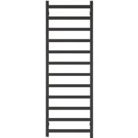 Terma Electric Black Flat Towel Warmer (W)500mm X (H)1440mm