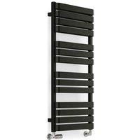 Terma Warp T Bold T-Rail Black Flat Towel Warmer (W)500mm X (H)1110mm