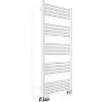 Terma Fiona White Flat Towel Warmer (W)500mm X (H)1140mm