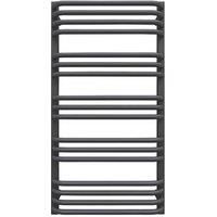 Terma Alex 412W Modern grey Towel warmer (H)760mm (W)500mm