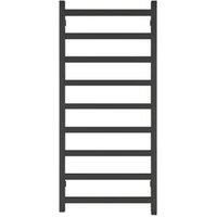 Terma Black 0.4W Flat Towel Warmer (W)500mm X (H)1080mm