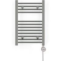 Terma Leo Electric Towel Rail with MOA Thermostatic Element Chrome 600 x 400mm 120W